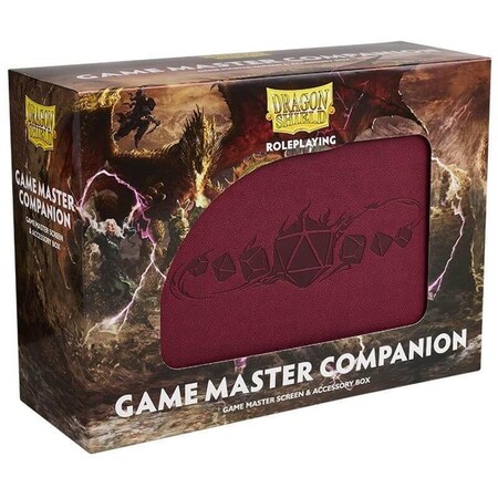 Grizzly Fitness Dragon Shield RPG Master Companion Board Game, Blood Red BE3301256